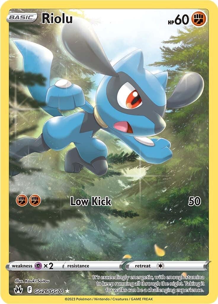 Crown Zenith Riolu Pokémon card